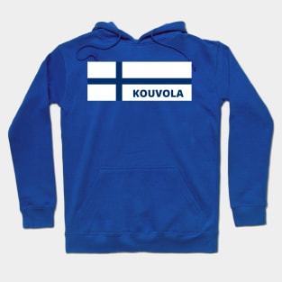 Kouvola City in Finnish Flag Hoodie